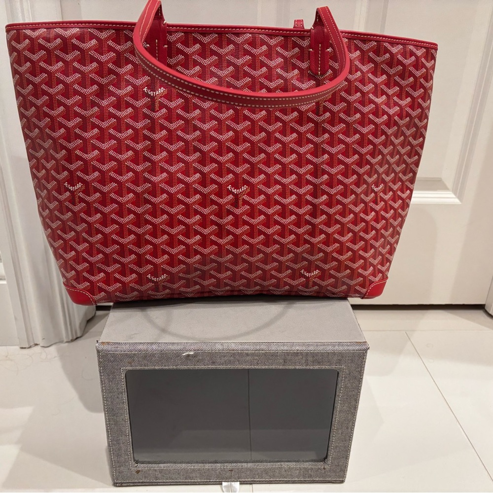 Goyard Red Tote Bag